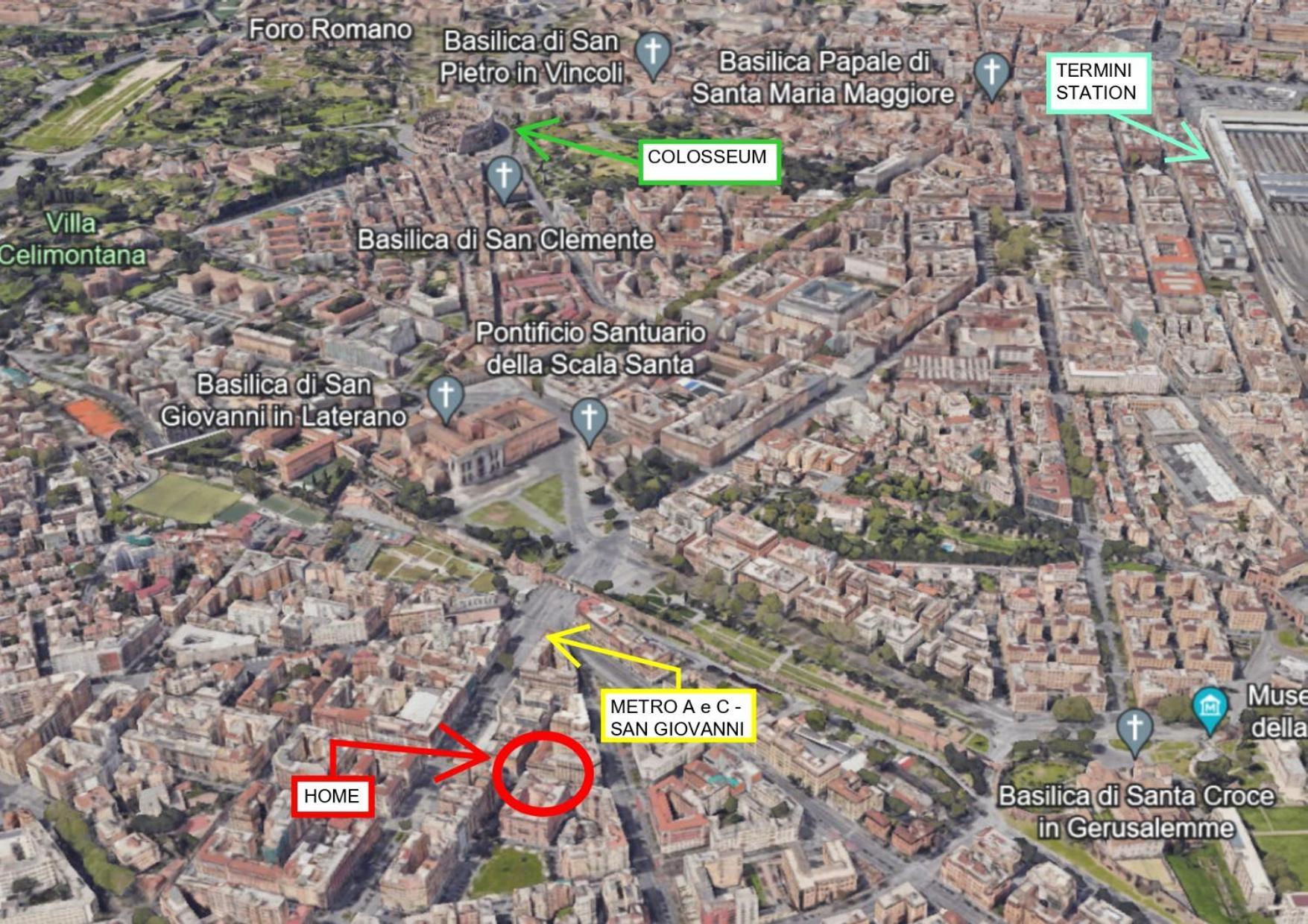 Sunrise House - San Giovanni Quarto em Acomodações Particulares Roma